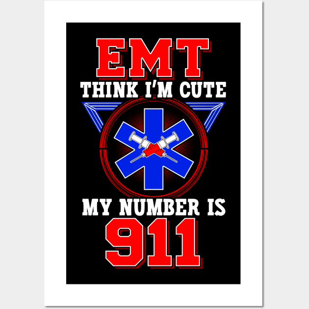 EMT Humor First Responder Gift Wall Art by guitar75